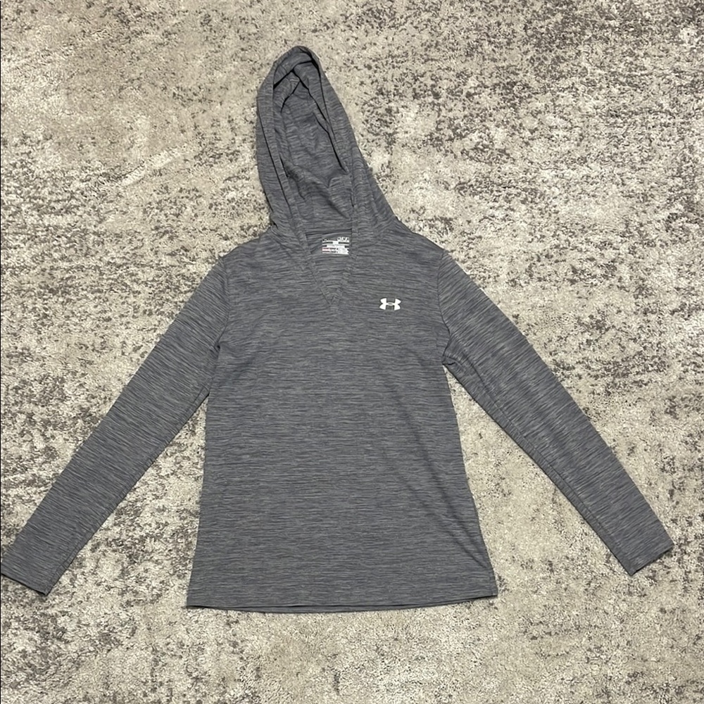 Under Armour Gray V-Neck Hoodie